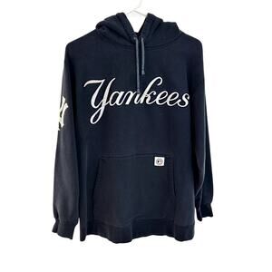 Stitches New York Yankees Heavyweight Sweatshirt Mens Size Medium Navy Fade